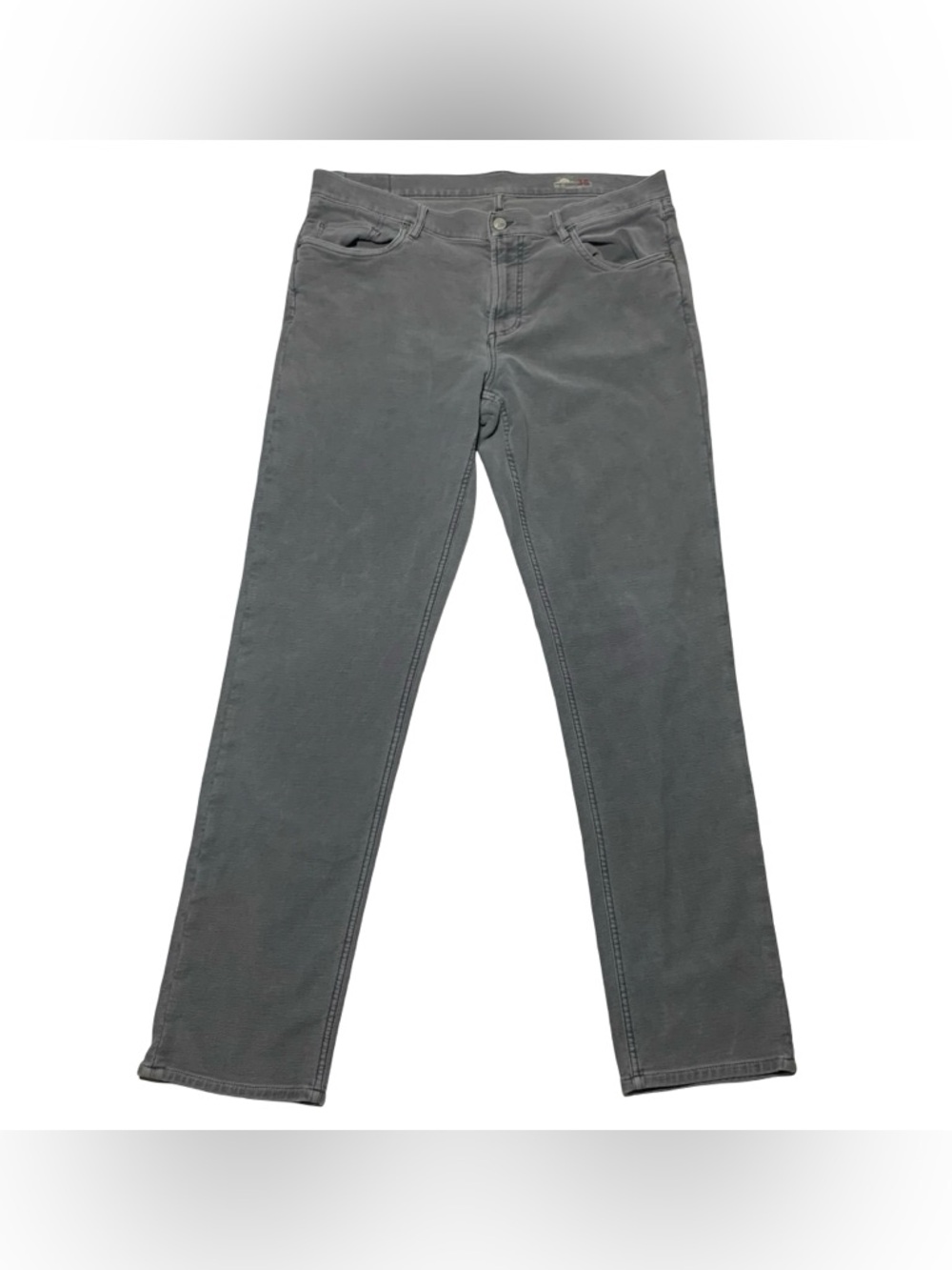 Faherty Stretch Terry 5-pocket pants Slate Gray Mens 36 x 33